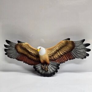 Bossons Fraser Art Eagle Wall Hanging 1970 Brown Bird Decor Americana Rustic